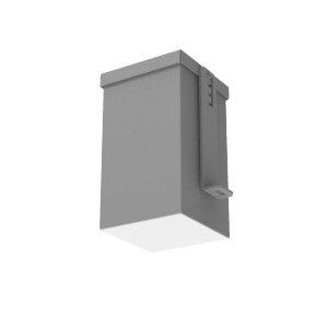 Светодиодный светильник VARTON DL-Grill 100х100 мм 15 Вт для потолка Грильято с шириной ламели 10 мм встраиваемый 4000 К 90х90х160 мм IP54 RAL7045 серый муар диммируемый по протоколу DALI